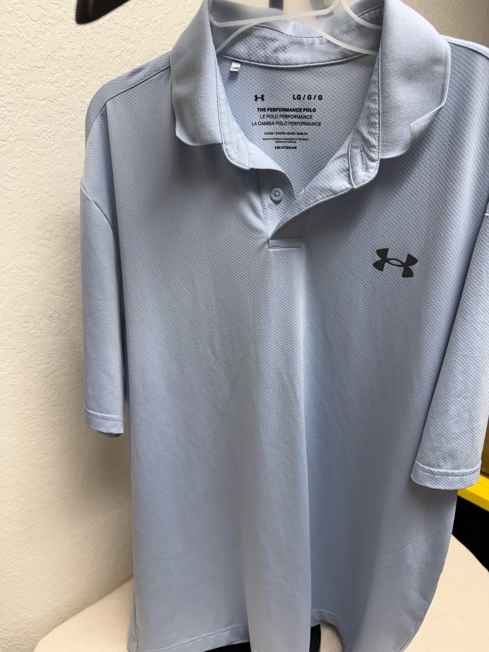LG Men’s Light Blue Performance Polo